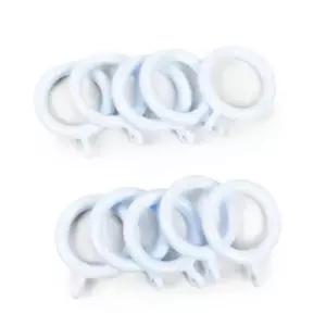 커튼부자재 미니 커텐고리링 25mm 10개 화이트 커튼부자재