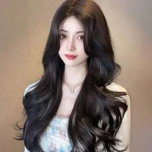 빌드펌 웨이브 긴머리 통가발(브라운)