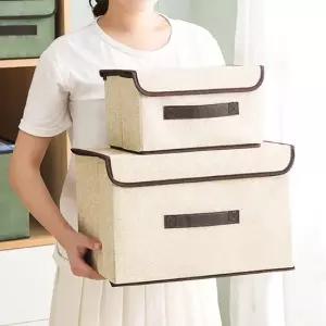 의류수납함 2p 수납가방 세트 베이직 접이식 의류수납함 옷수납함 수납박스 접이식상자