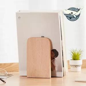 세련된 원목 북엔트 책꽂이 정리함 L형 도서관용 튼튼한철재북앤드 책고정대 책정리대
