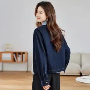 청 여친 빈티지 캐주얼 봄 데이트룩 홍콩풍 상의 가디건 카디건 자켓 숏 춘추 라운드 MODU1