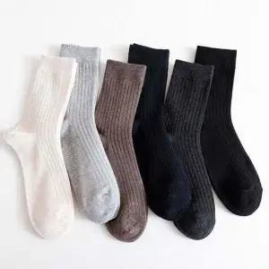 여성양말 여자양말 6개 양말 패션 장목 세트 골지 남녀공용