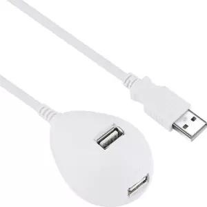 [룽스_63]스탠드 케이블 화이트 NMC-US230W USB2.0 3m