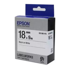 [룽스_63]EPSON)라벨프린터리본(SS18K)백색/흑문자