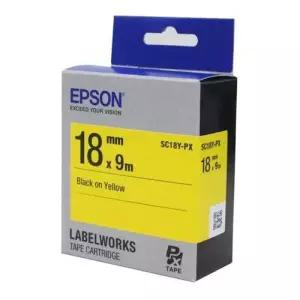 [룽스_63]EPSON)라벨프린터리본(SC18Y)노랑/흑문자