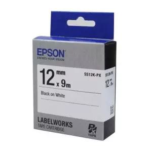 [룽스_63]EPSON)라벨프린터리본(SS12K)백색/흑문자