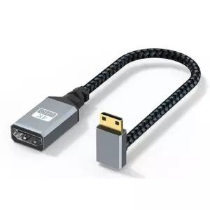 [룽스_63]미니 HDMI 마이크로hdmi 꺾임 젠더 상향 4K RL030