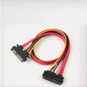 [룽스_63]데이터 전원 연장 케이블 SATA M F 22P 50cm