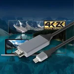 [룽스_63]3.1 컨버터 케이블 2M Type dvi젠더 C to HDMI