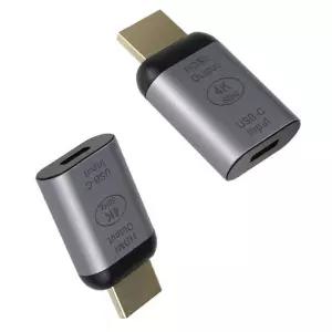[룽스_63]to USB C 변환 젠더 미러링 듀얼모니터 4K 60Hz