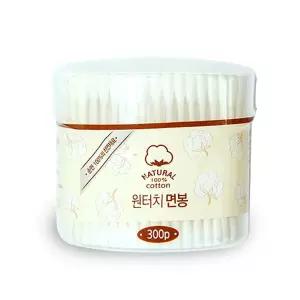 300개입/플라스틱면봉/순면위생면봉/원통케이스  면봉