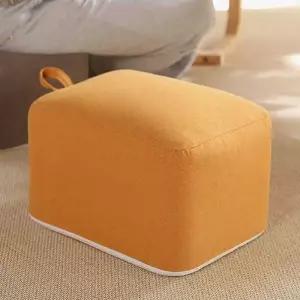 [룽스_63]스툴 발받침스툴 40x30x30cm 오렌지 낮은의자
