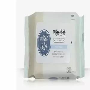 ( )휴대용 물티슈(30매)x(5개) 캡형물티슈 두툼한물티슈 청결티슈 아기용물티슈 휴대용물티슈 여행용물티슈