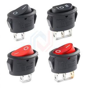 2PCS KCD1 타원형 로커 스위치 ON-OFFON-OFF-ON 2 핀3 핀 팬전기 주전자 전원 6A 250VAC10A 125VAC