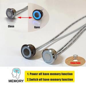 LED 조광기 5V12V 24V 터치 센서 제어 스위치 버튼 듀얼 메모리 기능 스트립 침대 벽 캐비닛 맞춤