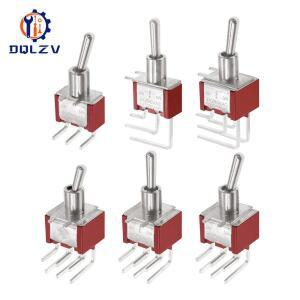 사이드 벤드 로커 스위치 토글 AC 2 기어 3 핀 6mm 10A 125 V 250V