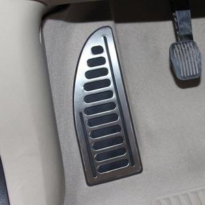 포드 포커스 ST Fiesta Mondeo Fusion Kuga Escape Mustang SMAX 용 스테인레스 스틸 고무 발판 발 받침 페