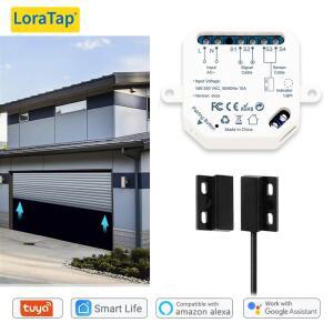 LoraTap Tuya 스마트 라이프 차고 문 센서 오프너 컨트롤러 WiFi 스위치 Alexa 오프닝 홈 원격 제어 연락처