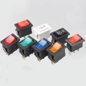 보트 로커 스위치 ON OFF KCD101 3 핀 2 21x15mm 포지션 AC 6A 250VAC 10A 개