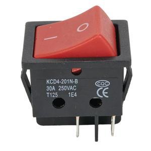 용접기용 로커 전원 스위치 4 핀 단추 전기 액세서리 30A 250V KD4