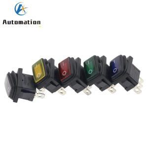 KCD1 방수 LED 단추 스위치 로커 보트 타입 ON-OFF ON 10A 250V IP67 3 핀 12V 1 개