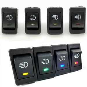 1PCS 자동차 안개등 로커 스위치 ON-OFF 4Pin 2 조명 전원이  전기 장비 35A Lndicator Light 12V DC
