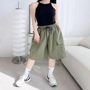 여성여름바지 핀턱 반바지 힙한 여자반바지 팬츠 여름 카고 4컬러 여성 캐주얼