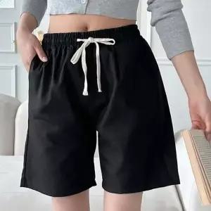 여성여름바지 베이직 마 4부 편한 여름 캐주얼 여성4부반바지 여자 반바지 밴딩
