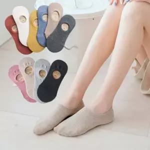 여자 무지 양말 여성 모던 스니커즈 데일리 삭스 10P