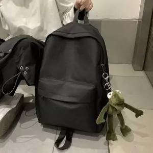 전면포켓 베이직 백팩 학생책가방 심플 데일리백팩