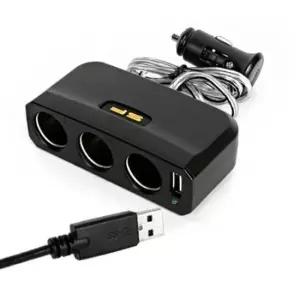 스위치소켓 USB 3구 차량용 멀티소켓 SF739
