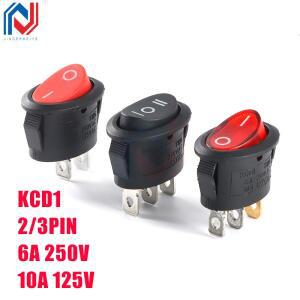 2PCS KCD1 타원형 로커 스위치 ON-OFF/ON-OFF-ON 2 핀/3 핀 팬/전기 주전자 전원 6A 250VAC/10A