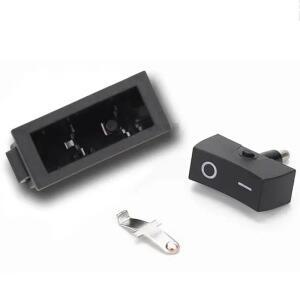 8Pcs KCD3 로커 스위치 보트 모양 3 핀 전기 장비 전원 ON-OFF 토글 LED 조명/레드 도트