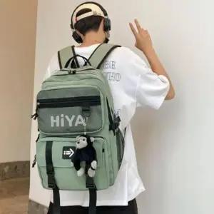 [패션] 패션 백팩 학생백팩 학생 데일리 책가방 남자백팩 인기 카키 가방 신학기