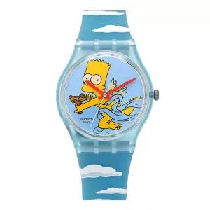 남녀공용 THE SIMPSONS ANGEL BART 우레탄 손목 시계(SO28Z115)