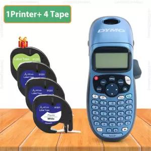 휴대용 라벨 메이커 Dymo LT100H 접착 프린터 LetraTag 91200 테이프가 있는 기계