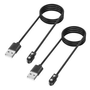 토핏 마그네틱 스마트워치 충전기 2팩 SKG와 호환되는 USB 충전 케이블 큐빗 야메이 윌풀 와이즈 우미디기