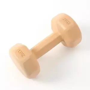 컬러 육각 덤벨 아령 2kg 2개 세트 오렌지-WFHJ55B