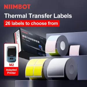 NIIMBOT M2 라벨 용지 롤 휴대용 열전 사 프린터 용 방수 스크래치 방지 접착 스티커 태그