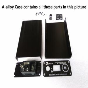 QUICKO 알루미늄 합금 케이스, T12 디지털 납땜 다리미, DIY 키트, LED 버전, 외부 박스 커버