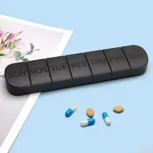 주간 의학 알약 상자 케이스 약물 분배 미니 휴대용 주최자 7 그리드 PillBox 태블릿 보관 용기