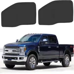 2017-2022년 F250 F350 슈퍼 듀티 액세서리 2Dr 4D 픽업 폴더블 윈도우 선쉐이드 선바이저 프로텍터 사이드