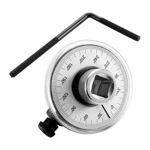UHANBUT 1/2인치 토크 렌치 각도 게이지 드라이브 전문가용 가능한 도구, 도구 미터 측정 360 세트, 조절