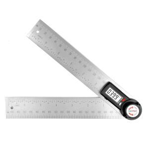 GemRed 82305 디지털 앵글 파인더 각도기-스테인리스 & 레드 스틸(화이트 버튼)
