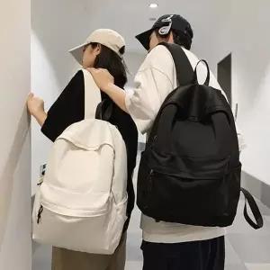 남성 여성 2컬러 심플 베이직 학생백팩 신학기 백팩