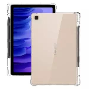 삼성 갤럭시 탭 A9 A8 A7 S6 라이트 S7 S8 울트라 + S9 S10 FE 플러스 2025 투명 커버 펜 슬롯 홀드 용 TPU