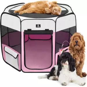 강아지 고양이 토끼 병아리를 위한 X-ZONE 애완동물 놀이펜 휴대용 접이식 운동 텐트 개집 실내/외 여행