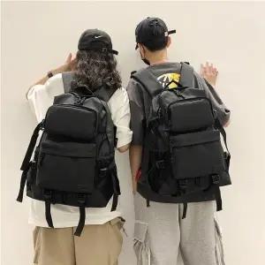 남자 여자 학생가방 신학기가방 캐주얼 블랙 학생백팩