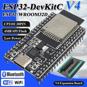 GPIO 확장 보드 키트가 포함된 ESP32 개발 ESP32-32D BT Wifi 모듈 38PIN CP2102 ESP32-DevKitC USB Type-C