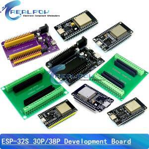 ESP32 ESPWROOM32 마이크로/타입-c USB CH340C CP2102 WiFi+블루투스 초저전력 듀얼 코어 ESP32-DevKitC32